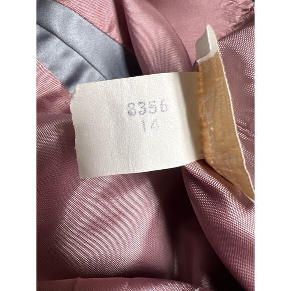 Vintage House of Bianchi Gown Special Occasion Long Dress Silver Gray Size 14 - Picture 6 of 6